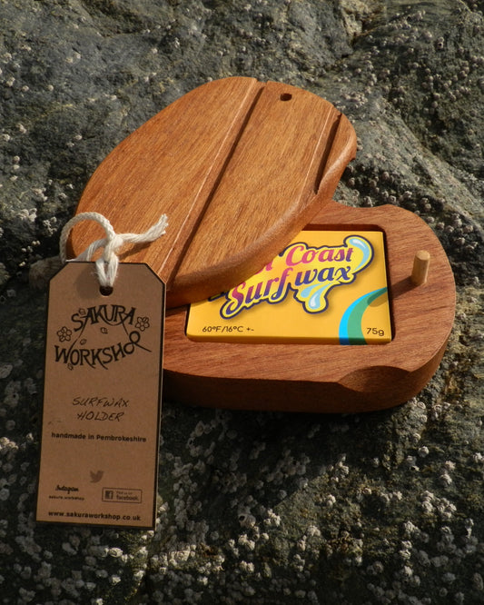 Keruing wooden surf wax box