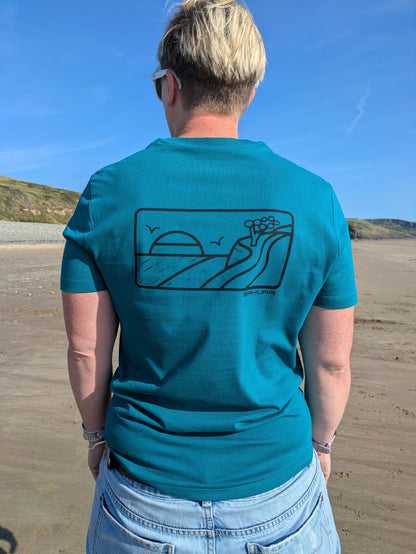Organic "Coast view" T-shirt
