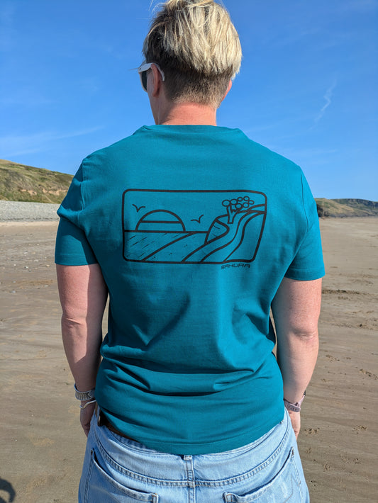 Organic "Coast view" T-shirt