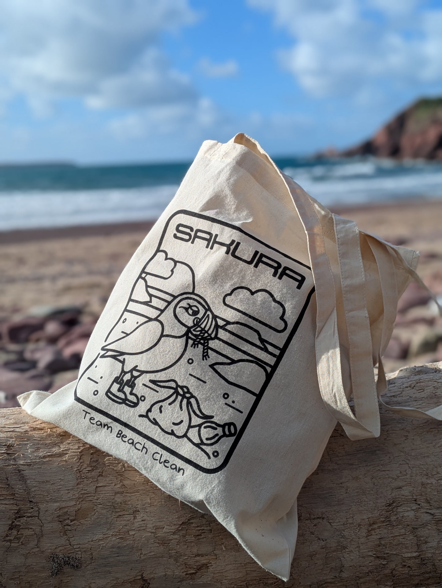 Sakura Team Beach Clean tote