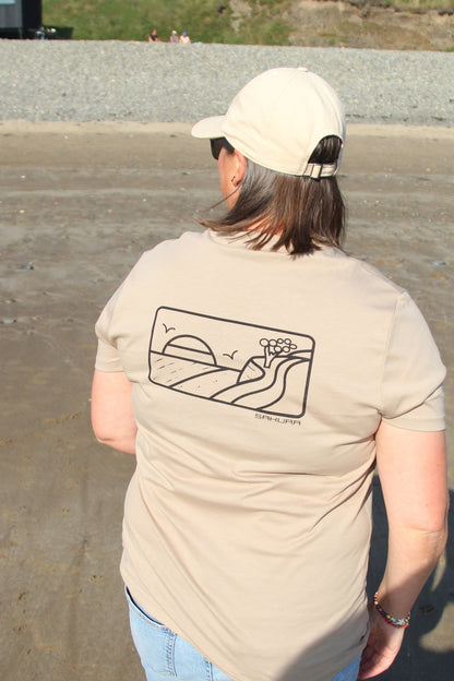 Organic "Coast view" T-shirt