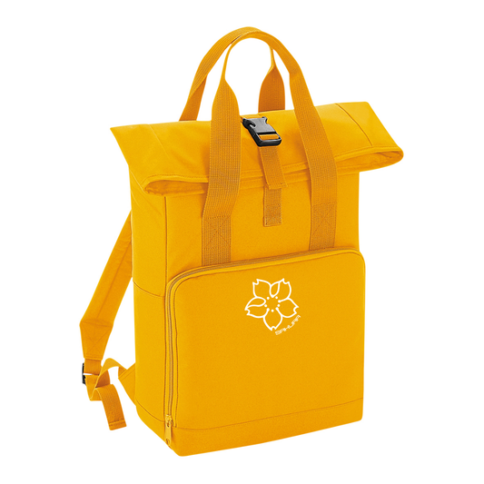 Recycled "Sakura Blossom" Roll top bag